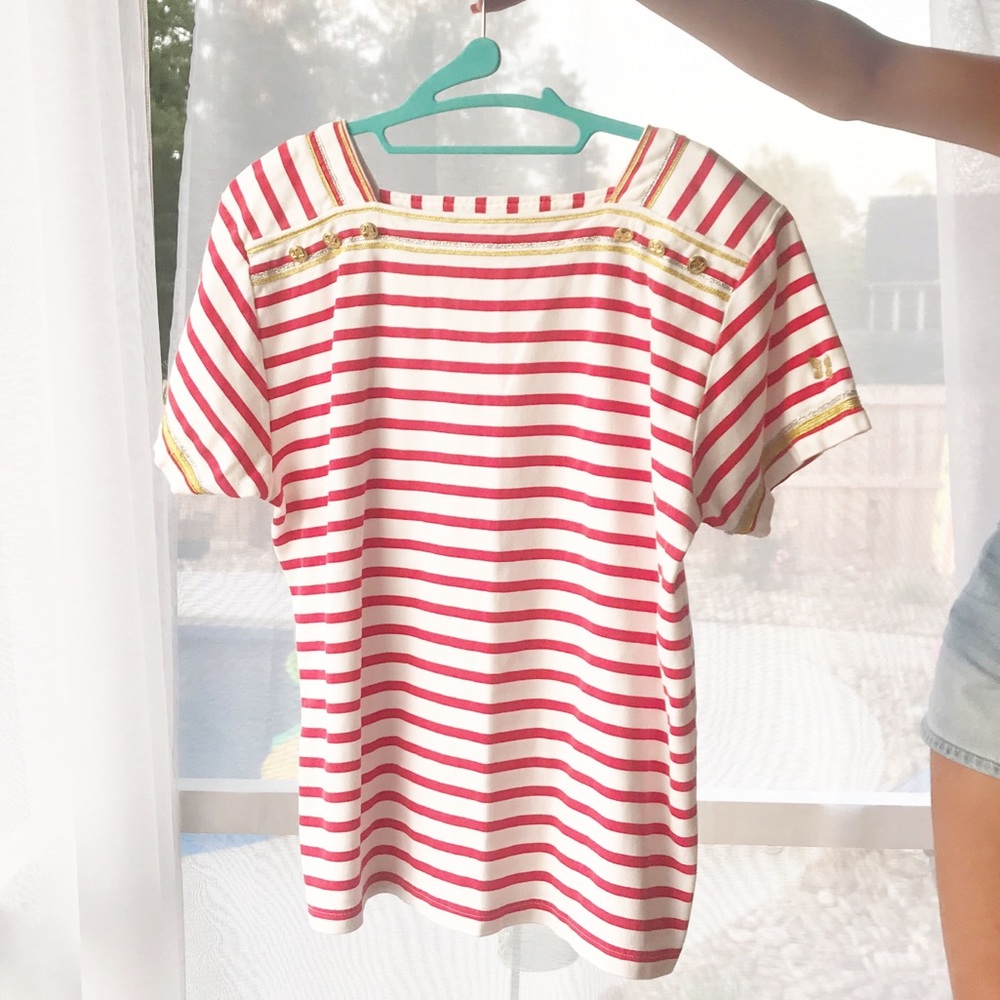 Line Up | Stripped Sailor Nautical Top | 0106